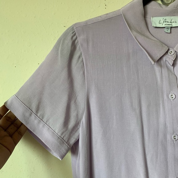 L’academie The Shirt Dress in Lilac Size XS - Picture 3 of 8